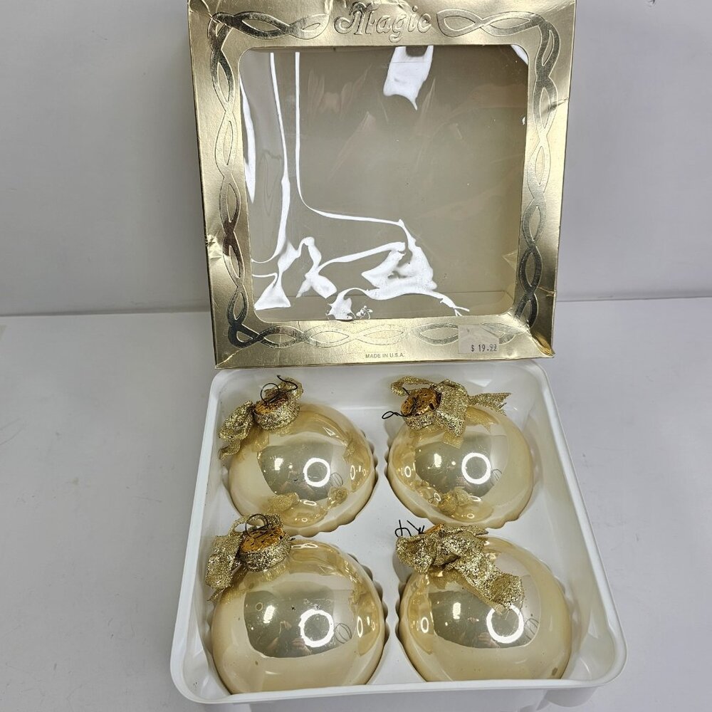 Vintage Christmas Ornaments Glass Rauch Magic Series LARGE Vintage Baubles